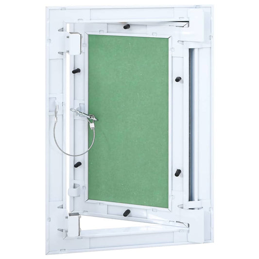 Revisionsklappe Weiß 25 x 35 cm Aluminium und Gipskarton