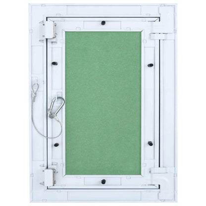 Revisionsklappe Weiß 25 x 35 cm Aluminium und Gipskarton