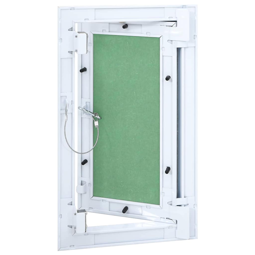 Revisionsklappe Weiß 25 x 45 cm Aluminium und Gipskarton