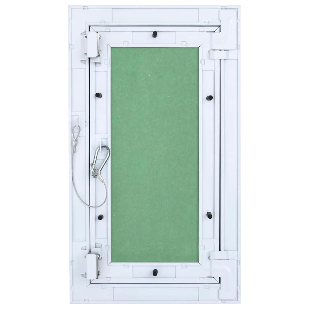 Revisionsklappe Weiß 25 x 45 cm Aluminium und Gipskarton