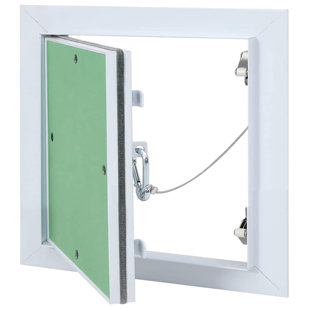 Revisionsklappe Weiß 30 x 30 cm Aluminium und Gipskarton