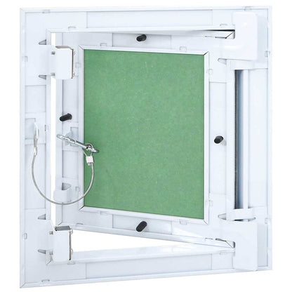 Revisionsklappe Weiß 30 x 30 cm Aluminium und Gipskarton
