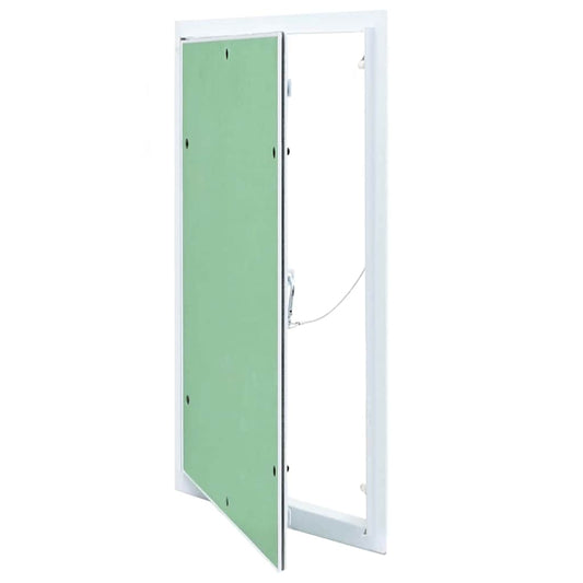 Revisionsklappe Weiß 35 x 55 cm Aluminium und Gipskarton