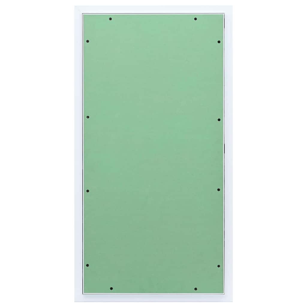 Zugangstür Weiß 45 x 85 cm Aluminium und Gipskarton