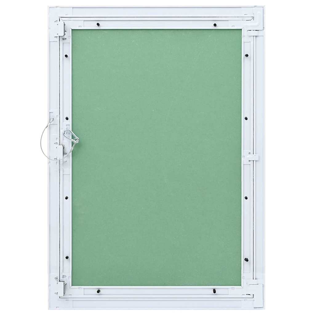 Zugangstür Weiß 55 x 75 cm Aluminium und Gipskarton
