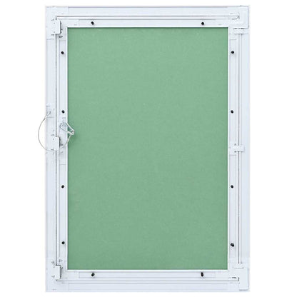 Zugangstür Weiß 55 x 75 cm Aluminium und Gipskarton