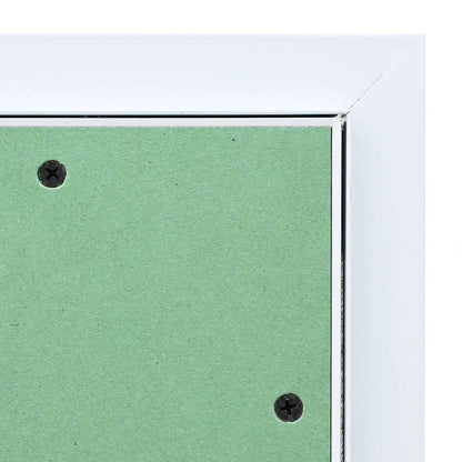 Zugangstür Weiß 55 x 105 cm Aluminium und Gipskarton