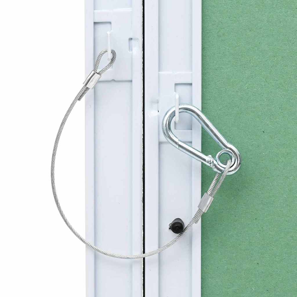 Zugangstür Weiß 55 x 105 cm Aluminium und Gipskarton