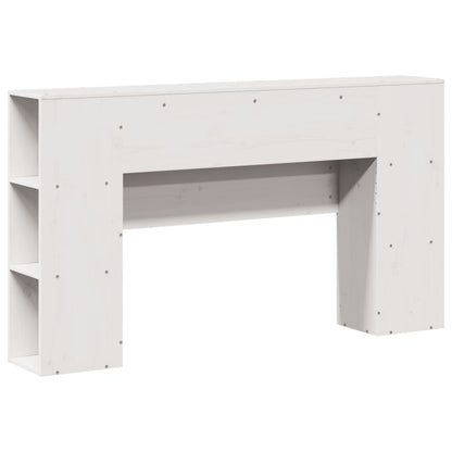 Kopfteil mit Stauraum Weiß 150 cm Massivholz Kiefer