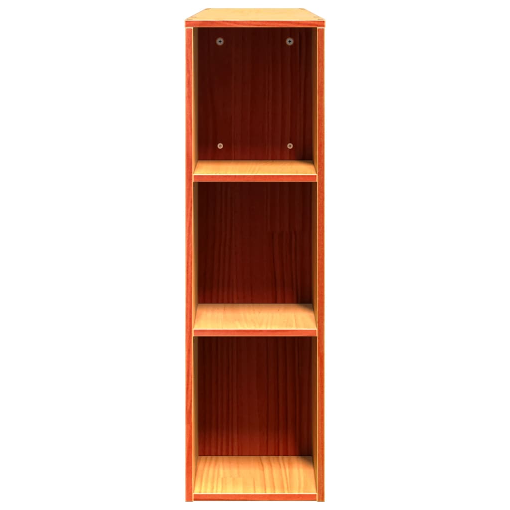 Kopfteil mit Stauraum Wachsbraun 135 cm Massivholz Kiefer