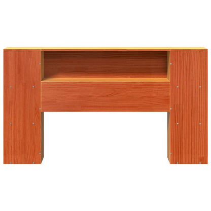 Kopfteil mit Stauraum Wachsbraun 120 cm Massivholz Kiefer