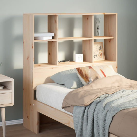 Kopfteil mit Stauraum 100 cm Massivholz Kiefer