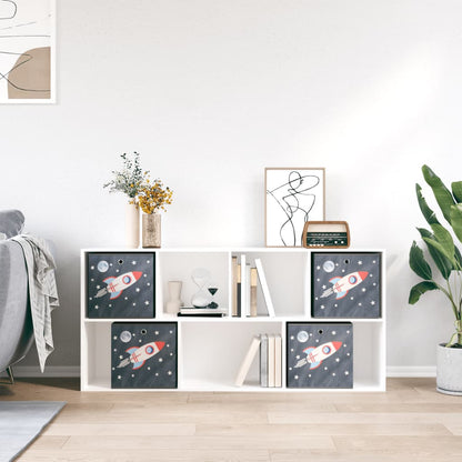 Faltboxen 4 Stk. Grau 32x32x32 cm Vlies