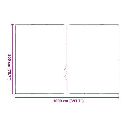 Pflanzenabdeckung mit Ösen 2x10 m Polyethylen