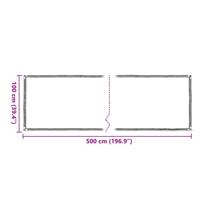 Pflanzenabdeckung mit Ösen 1x5 m Polyethylen
