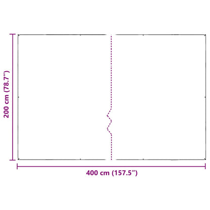 Pflanzenabdeckung mit Ösen 2x4 m PVC