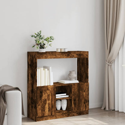 Highboard røget eg 92x33x100 cm træmateriale