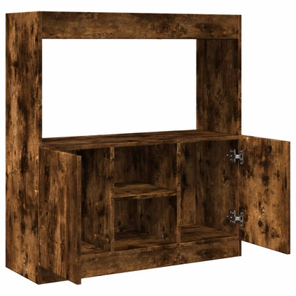 Highboard røget eg 92x33x100 cm træmateriale