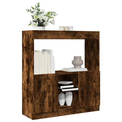 Highboard røget eg 92x33x100 cm træmateriale