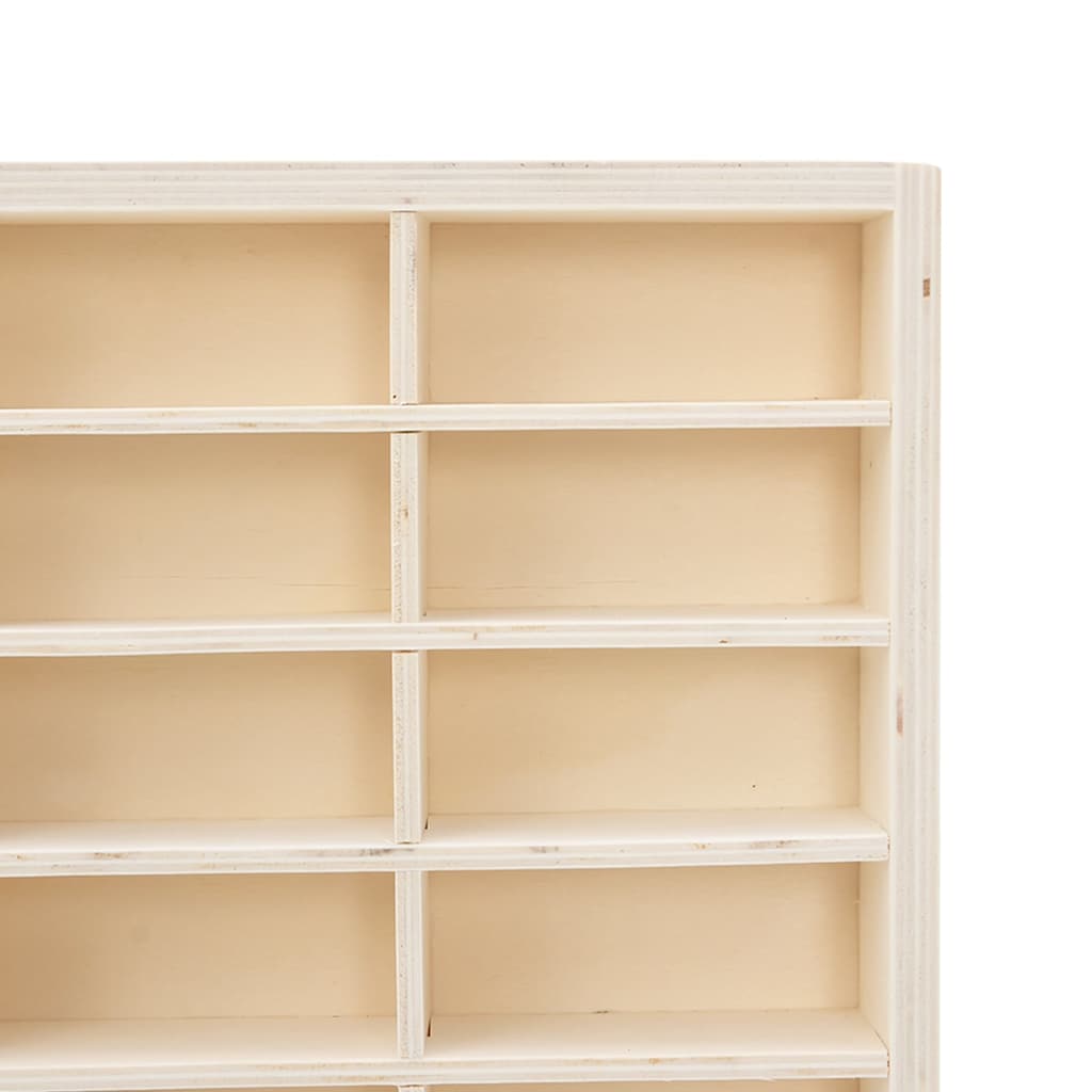 Sammlervitrine aus Holz mit 90 Fächern 50,5x4,5x79 cm