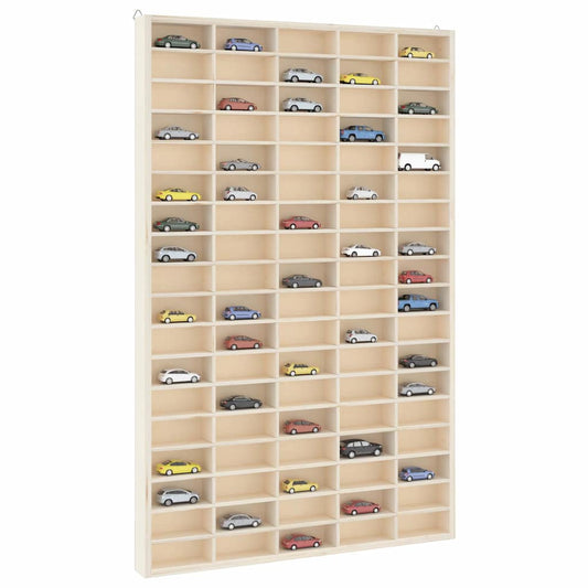 Sammlervitrine aus Holz mit 90 Fächern 50,5x4,5x79 cm