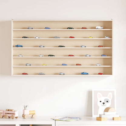 Sammlervitrine aus Holz mit 6 Regalen 100x8,5x55 cm