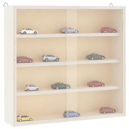 Sammlervitrine aus Holz mit Türen 40x8,5x37 cm