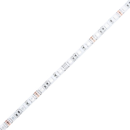 LED-Schreibtisch Räuchereiche 200x55x91 cm Holzwerkstoff