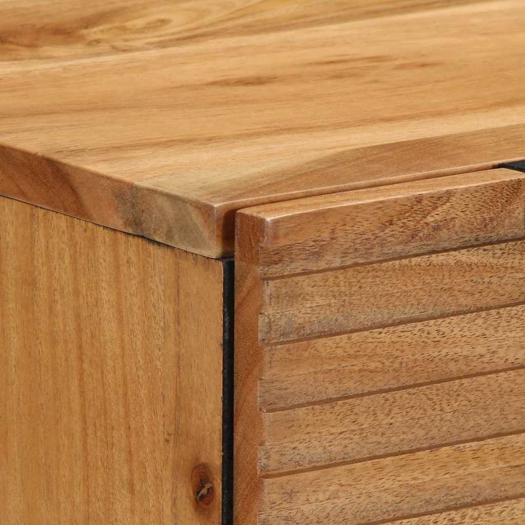 Sideboard 2 pcs Braun 60 x 33 x 75 cm Massivholz Akazie