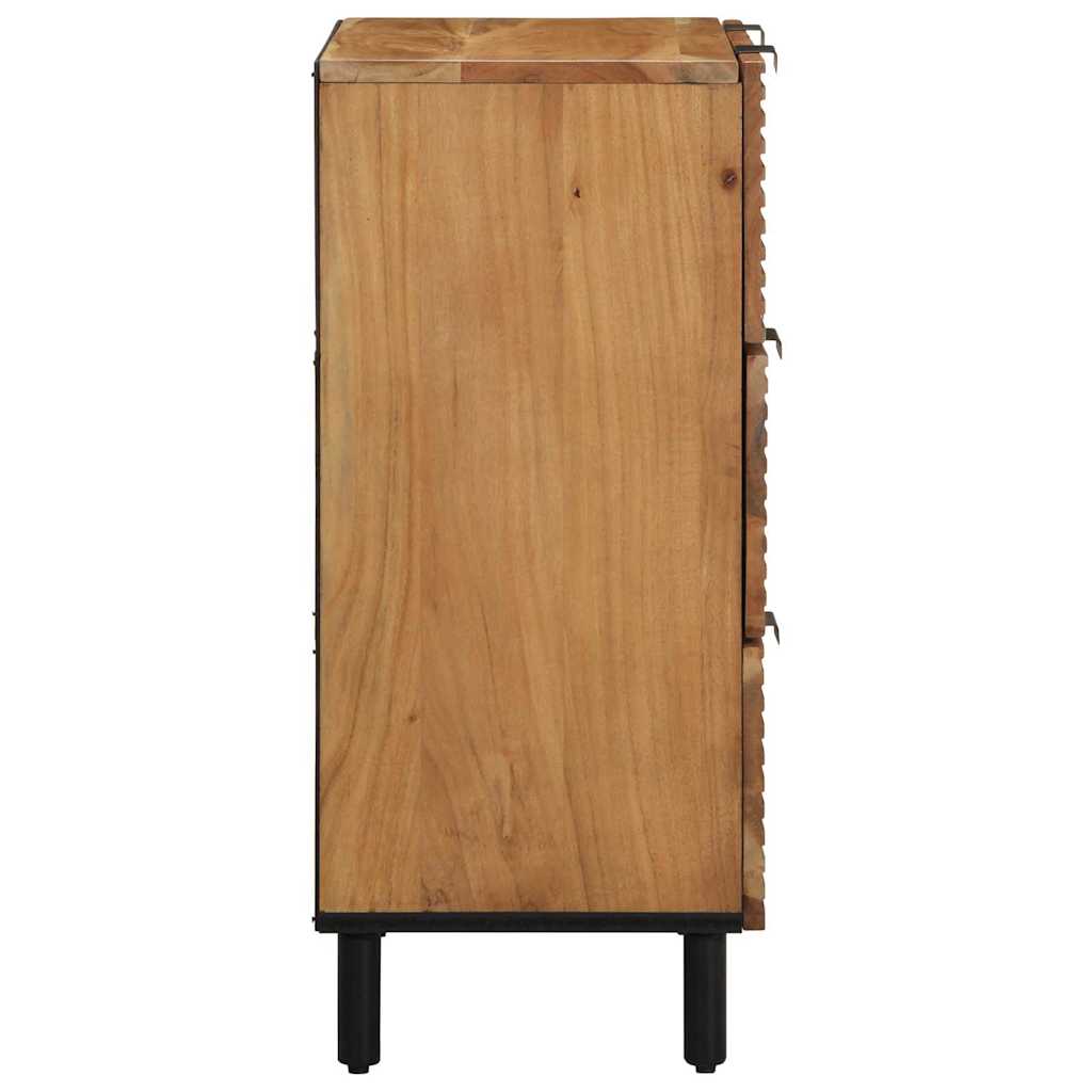 Sideboard 2 pcs Braun 60 x 33 x 75 cm Massivholz Akazie