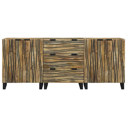 Badezimmermöbel Set mit Schubladen 3 pcs Braun 180 x 33 x 75 cm