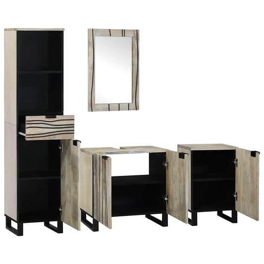 Badezimmermöbel Set mit Tür 4 pcs Walnussbraun 38 x 33 x 160 cm