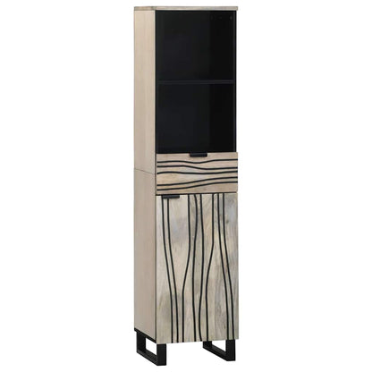 Badezimmermöbel Set mit Tür 4 pcs Walnussbraun 38 x 33 x 160 cm