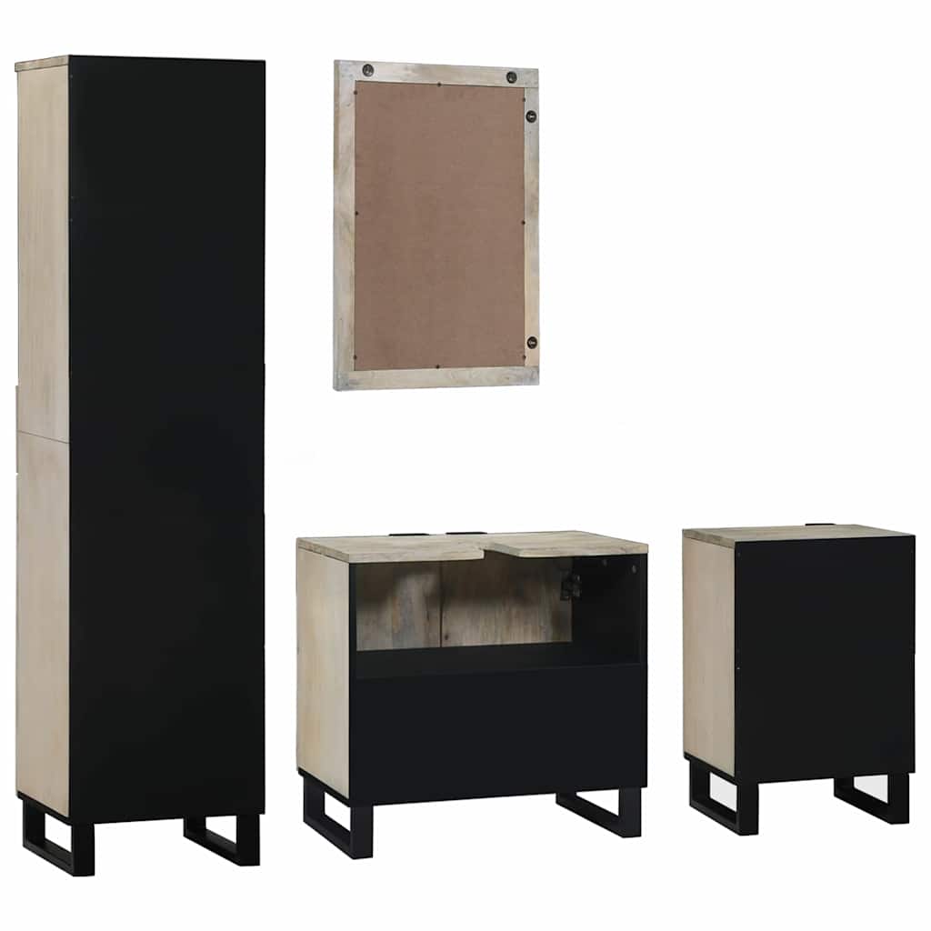 Badezimmermöbel Set mit Tür 4 pcs Walnussbraun 38 x 33 x 160 cm