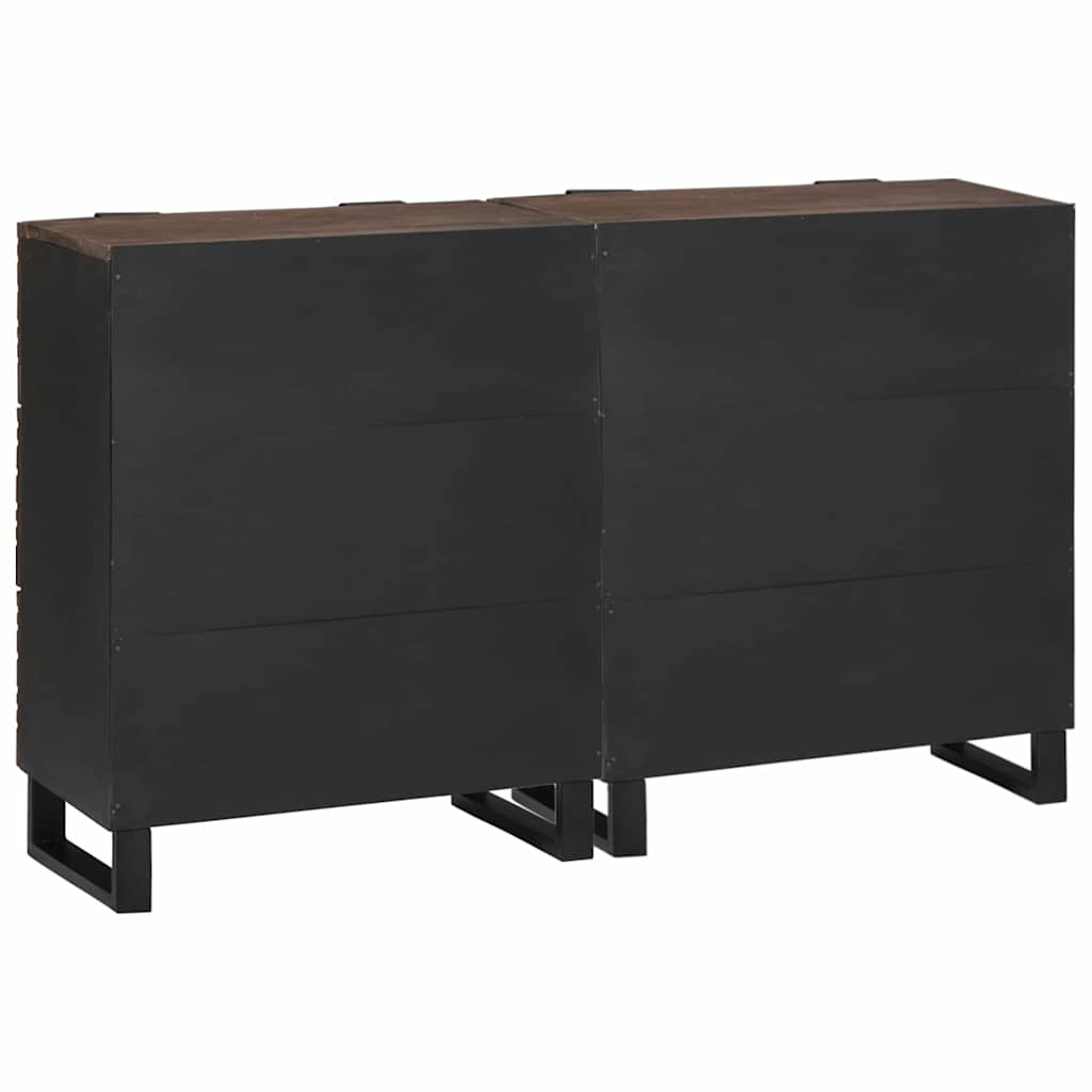 Sideboards 2 pcs Braun 60 x 33.5 x 75 cm massives Mangoholz
