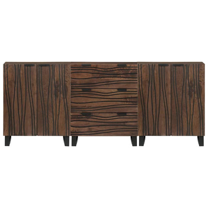 Badezimmermöbel Set mit Schubladen 3 pcs Braun 180 x 33 x 75 cm