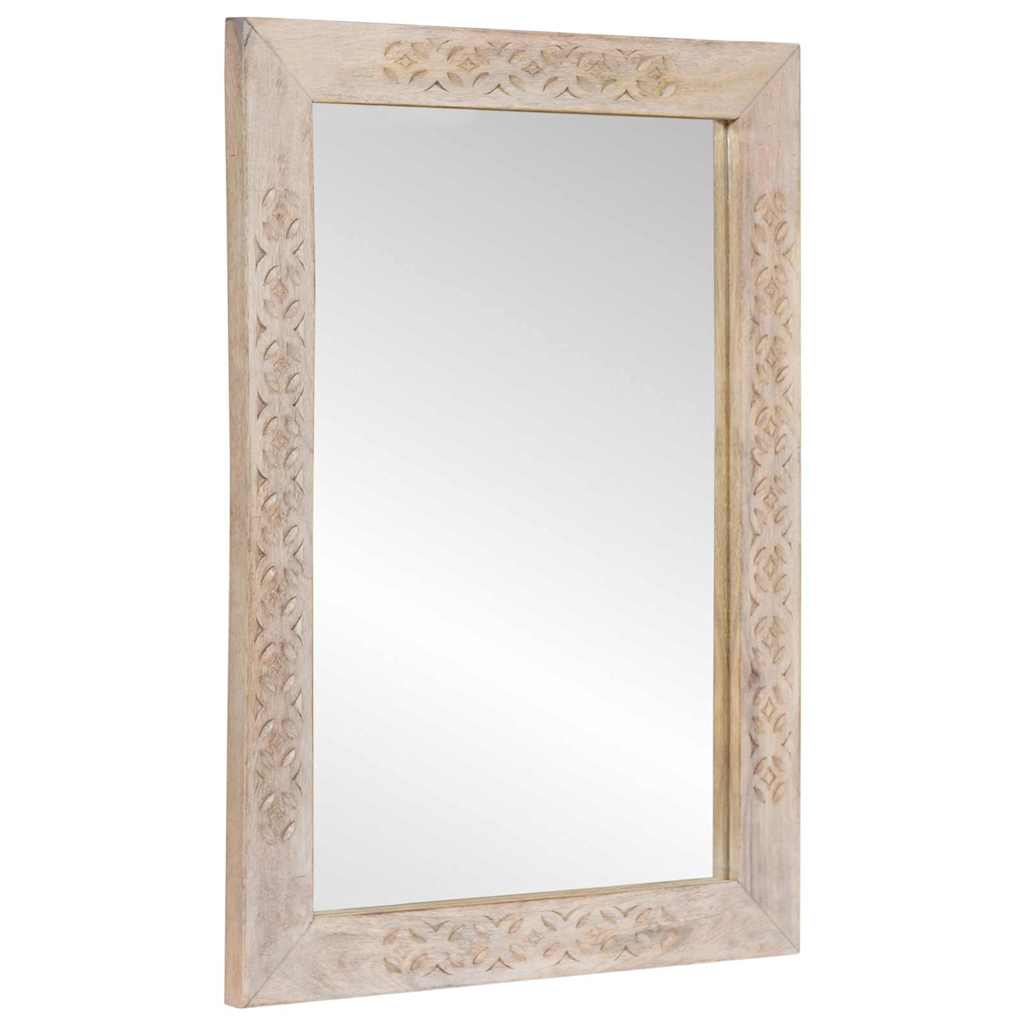 Badezimmermöbel Set 2 pcs Weiß 62 x 33 x 58 cm Massivholz Mango
