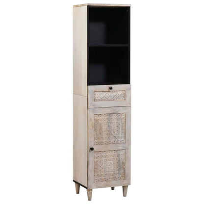 Badezimmermöbel Set mit Schubladen 3 pcs Weiß 38 x 33 x 160 cm