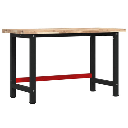 Werkbank 140x60x83 cm Massivholz Akazie Rechteckig