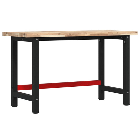 Werkbank 140x60x83 cm Massivholz Akazie Rechteckig