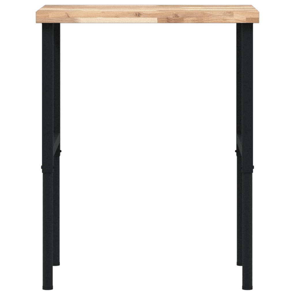 Werkbank 80x60x(73-99,5) cm Massivholz Akazie Rechteckig