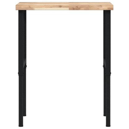 Werkbank 80x60x(73-99,5) cm Massivholz Akazie Rechteckig