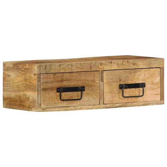 Tv-vægskab 60x30x19 cm groft mangotræ