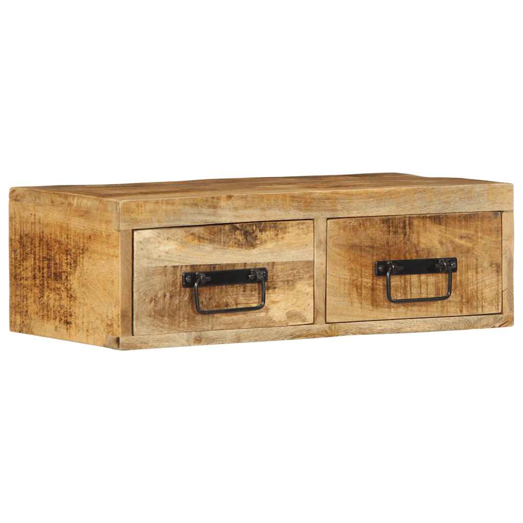 Tv-vægskab 60x30x19 cm groft mangotræ