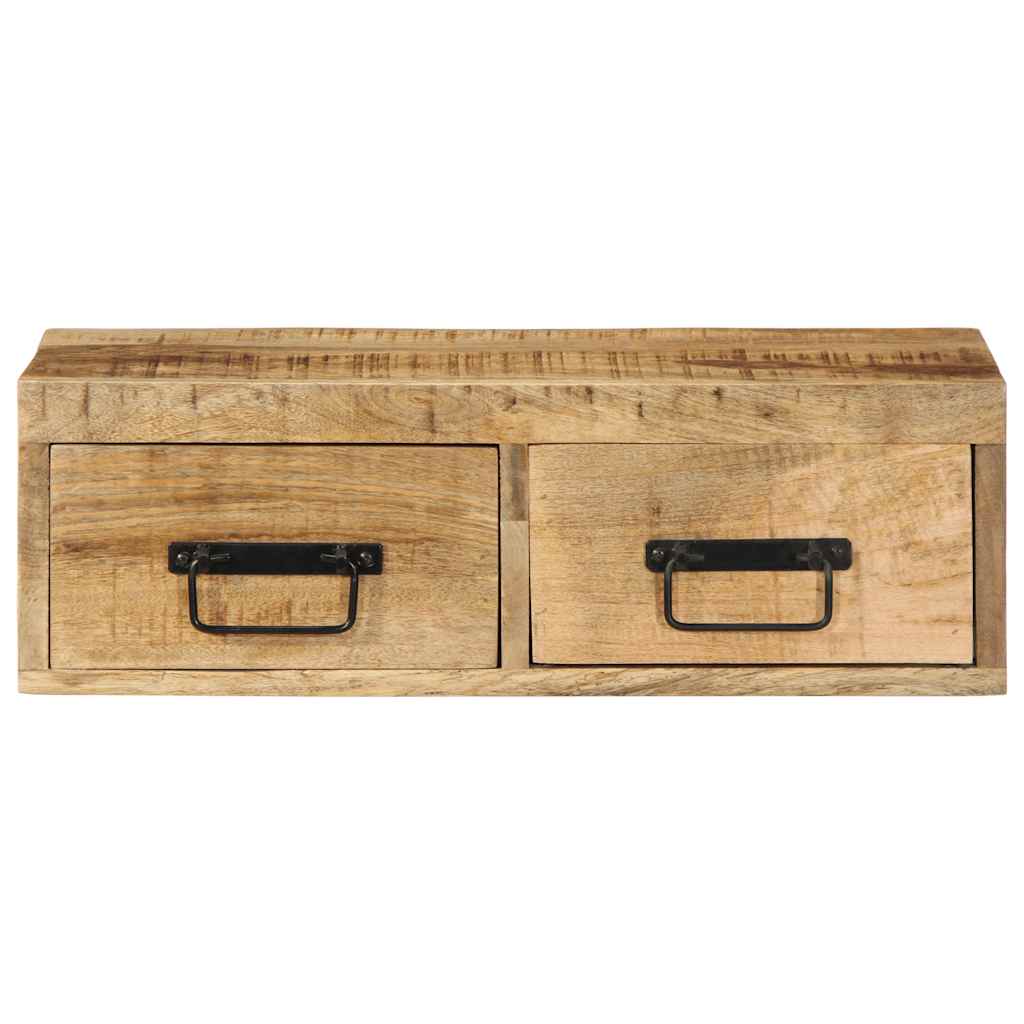 Tv-vægskab 60x30x19 cm groft mangotræ