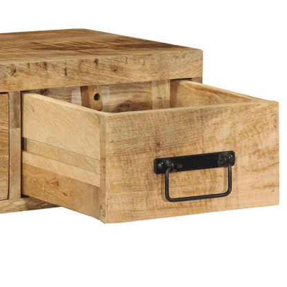 Tv-vægskab 60x30x19 cm groft mangotræ