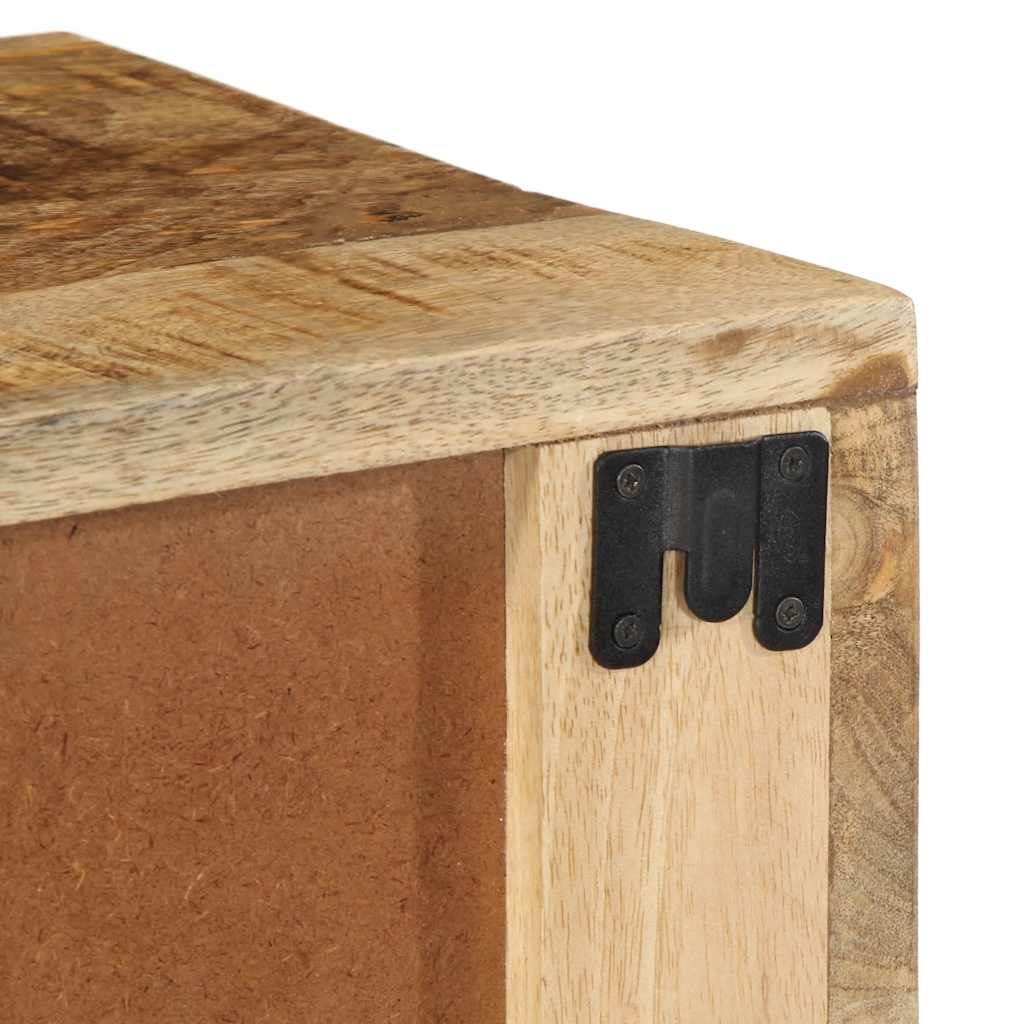 Tv-vægskab 60x30x19 cm groft mangotræ