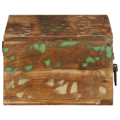 Tv-vægskab 60x30x19 cm massivt genbrugstræ