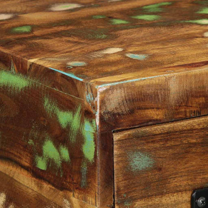 Tv-vægskab 60x30x19 cm massivt genbrugstræ