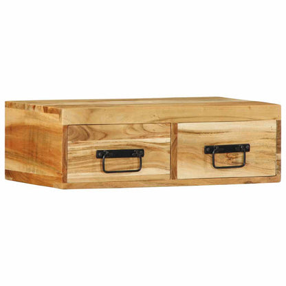 TV-vægskab 60x30x19 cm massivt akacietræ